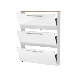 Schoenenkast Veerle Wit-Eiken