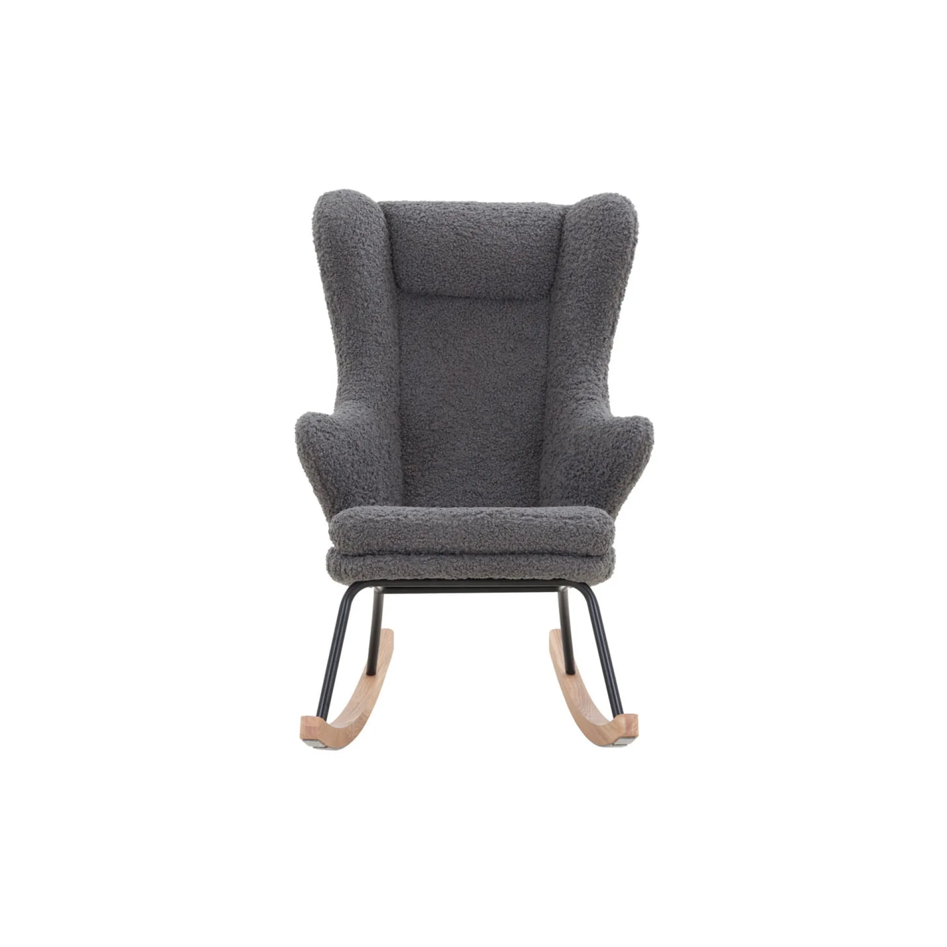 Schommelstoel Amber Grijs Teddy