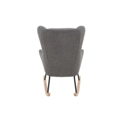 Schommelstoel Amber Grijs Teddy