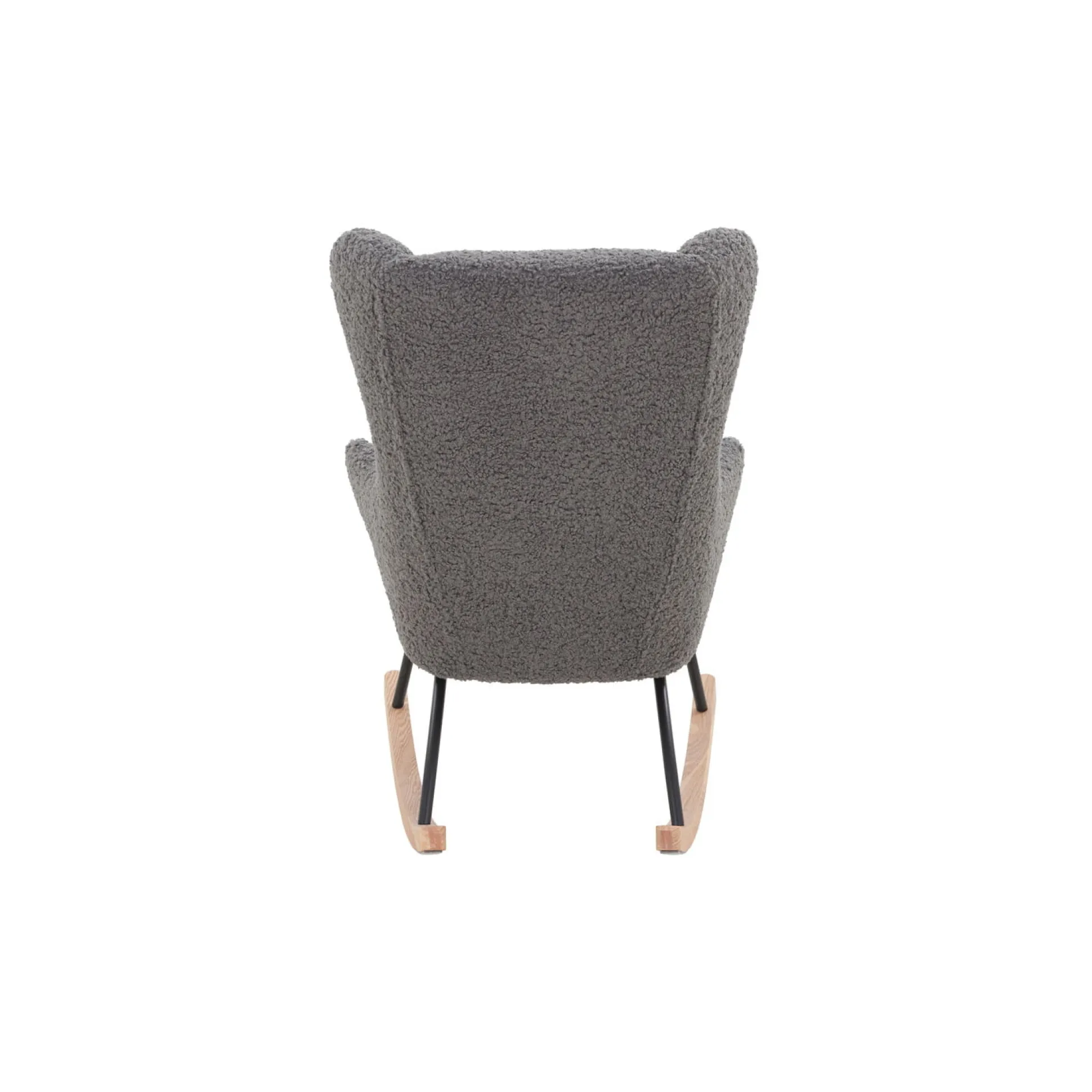 Schommelstoel Amber Grijs Teddy