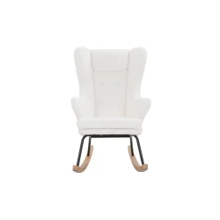 Schommelstoel Amber Wit Teddy