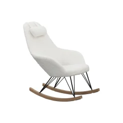 Schommelstoel Dani Wit Teddy