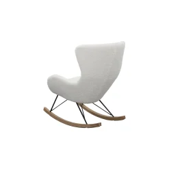 Schommelstoel Hannah Wit-Teddy