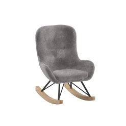 Schommelstoel Jula Mini Antraciet Bouclé