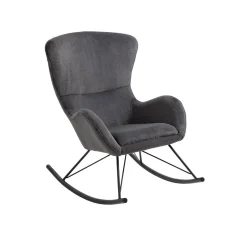Schommelstoel Pippa Donkergrijs Teddy