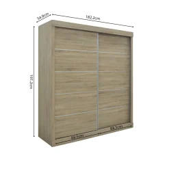 Schuifdeurkast Graham Sonoma