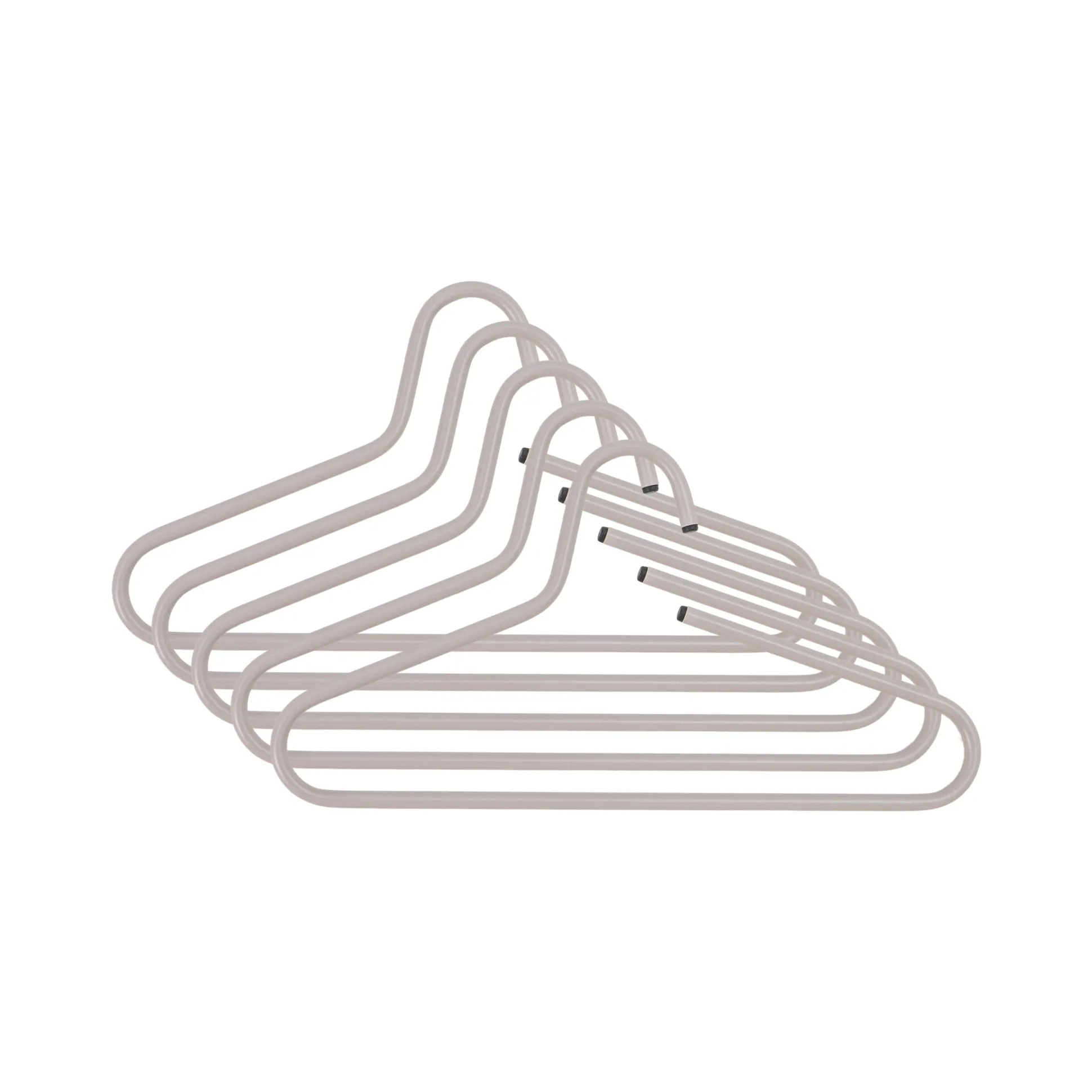 Set van 5 kledinghangers Glorie Taupe