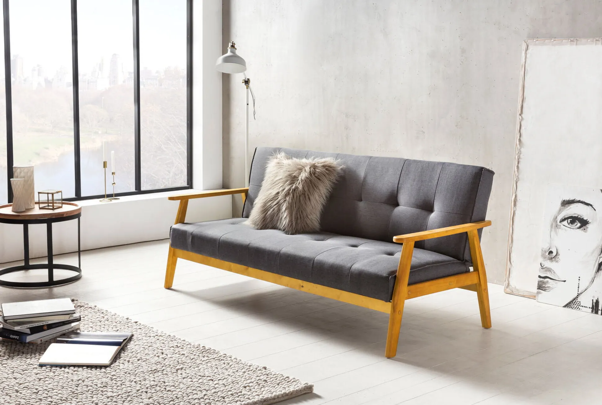 Slaapbank Heidi Grijs