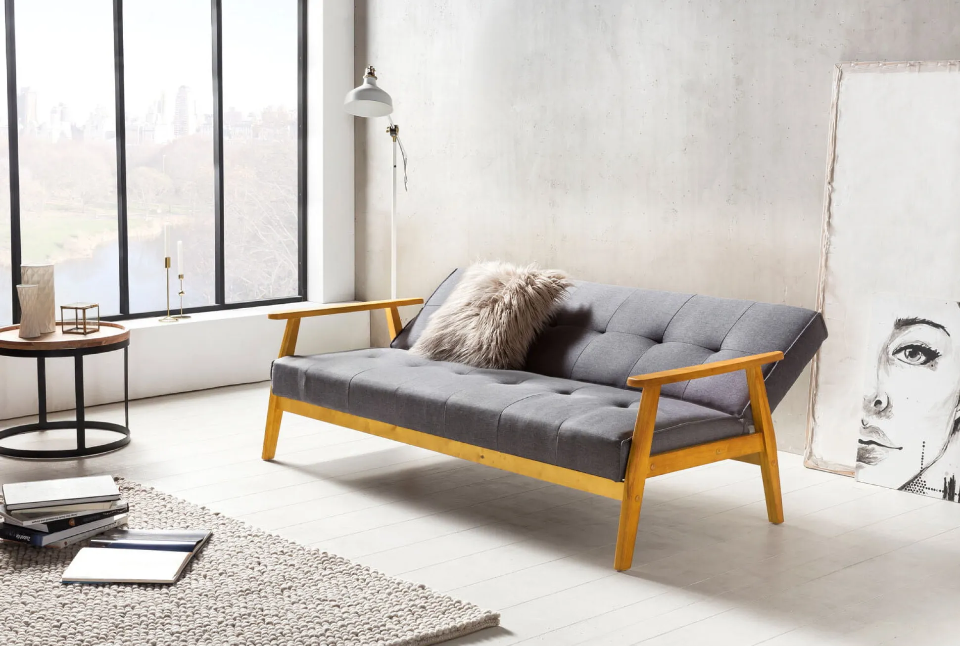 Slaapbank Heidi Grijs