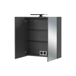 Spiegelkast Basalt Grafiet 60 cm