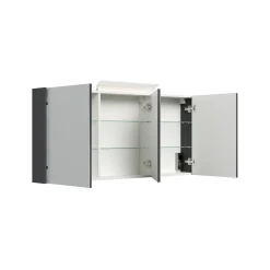 Spiegelkast Calais Grafiet 140 cm