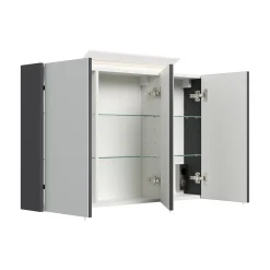 Spiegelkast Calais Grafiet 120 cm