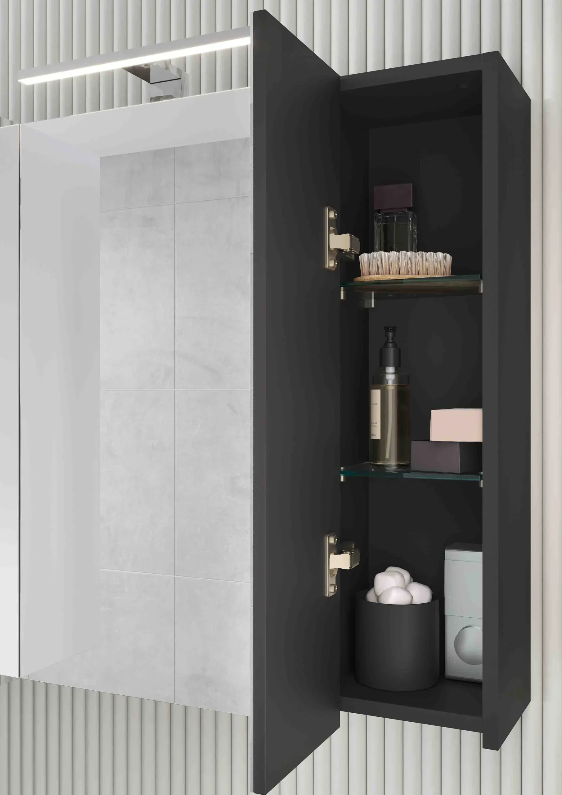 Spiegelkast Isabeau Grafiet