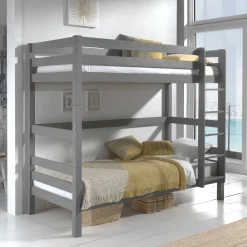 Stapelbed Charlie Grijs Hoog