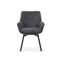 Stoel Denise Donkergrijs Teddy