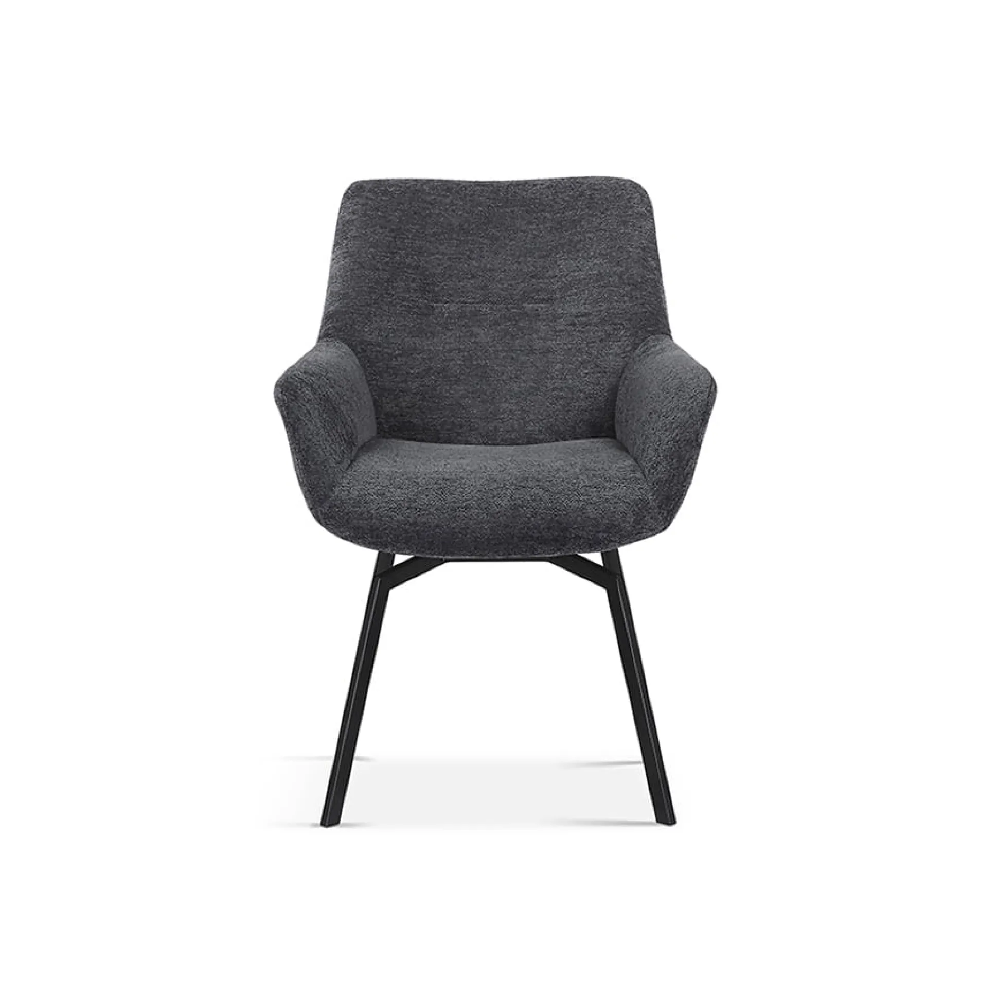 Stoel Denise Donkergrijs Teddy