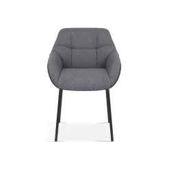 Stoel Dundee Grijs-Donkergrijs – Set van 2