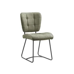 Stoel Henry Groen Stof – Set van 2