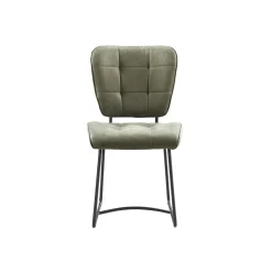 Stoel Henry Groen Stof – Set van 2