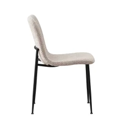 Stoel James Bouclé Beige – Set van 2