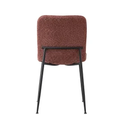 Stoel James Bouclé Roze – Set van 2