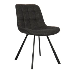 Stoel Johanna Donkergrijs – Set van 2