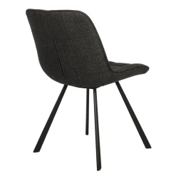 Stoel Johanna Donkergrijs – Set van 2