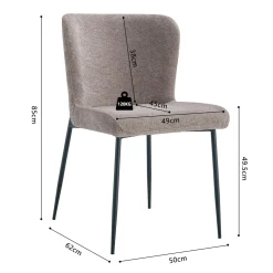 Stoel Jolie Zand – Set van 2
