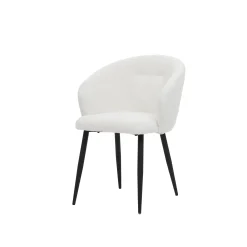 Stoel Juliette Ivoor Teddy – Set van 2