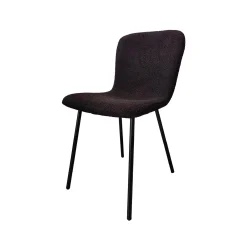 Stoel Kyra Zwart Bouclé – Set van 4