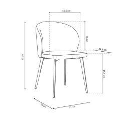 Stoel Lena Beige – Set van 4
