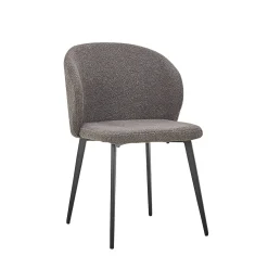 Stoel Lena Bouclé Grijs – Set van 2