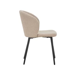 Stoel Lena Bouclé Zand – Set van 2