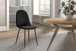 Stoel Lola Zwart – Set van 4