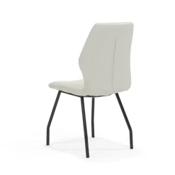 Stoel Louise Ivoor – Set van 4