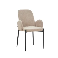 Stoel Maria Bouclé Zand – Set van 2