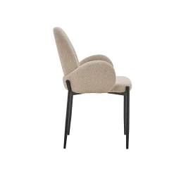 Stoel Maria Bouclé Zand – Set van 2