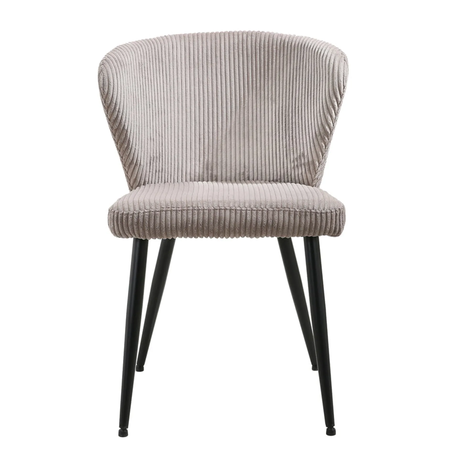 Stoel Marthe Zand Ribstof – Set van 2