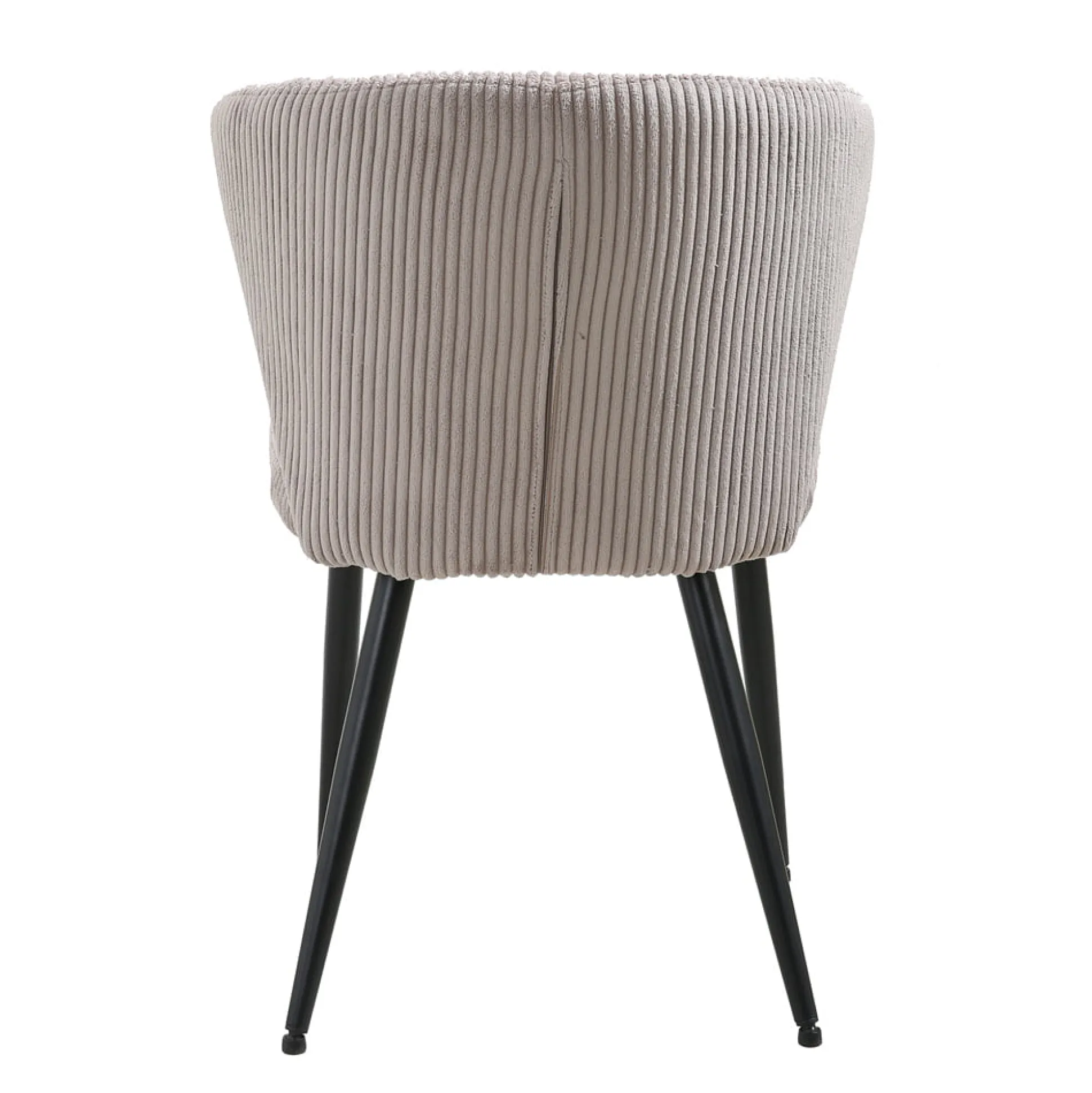 Stoel Marthe Zand Ribstof – Set van 2