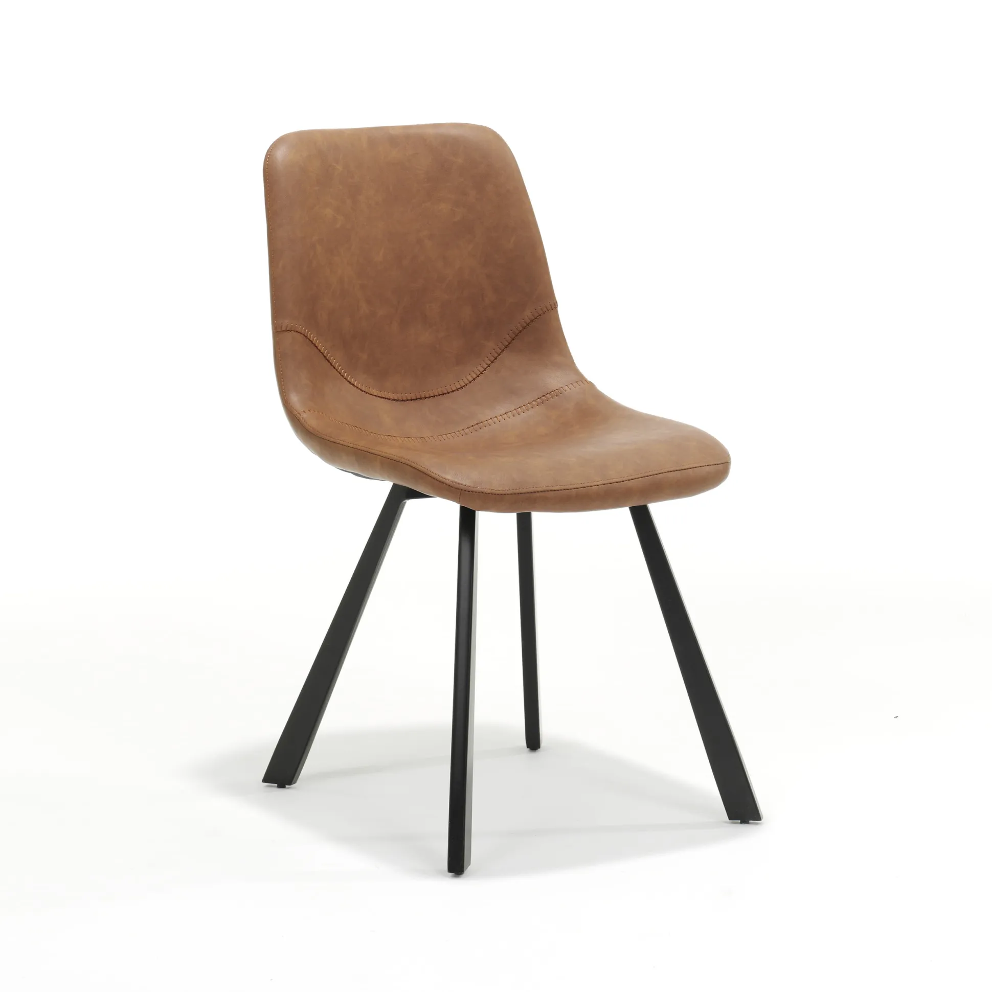 Stoel Maud Cognac – Set van 4