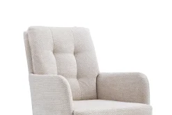 Stoel Mies Beige Stof – Set van 2