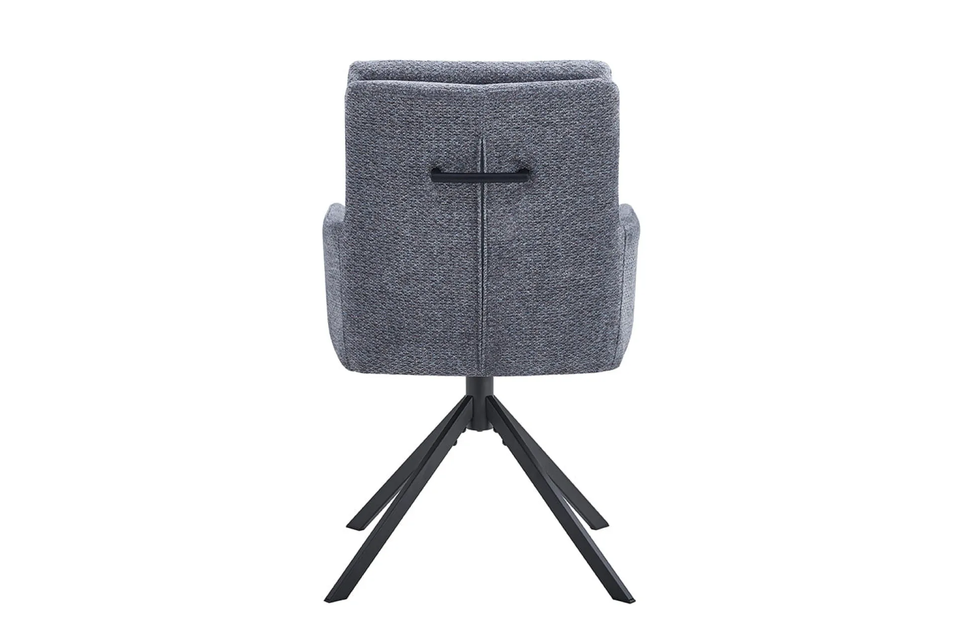 Stoel Mies Donkergrijs Stof – Set van 2