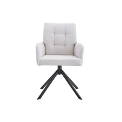 Stoel Mies Ecru Stof – Set van 2