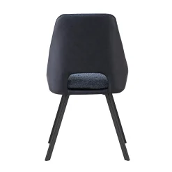 Stoel Nadine Bouclé Blauw – Set van 2