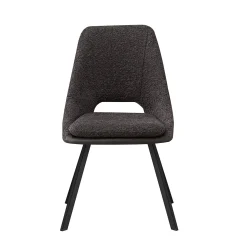 Stoel Nadine Bouclé Grijs – Set van 2