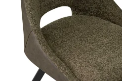 Stoel Nadine Bouclé Groen – Set van 2