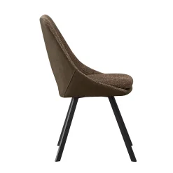 Stoel Nadine Bouclé Zand – Set van 2