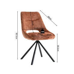 Stoel Noortje Roest – Set van 2