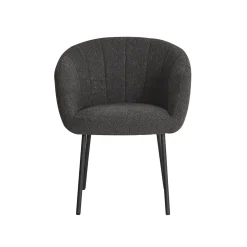 Stoel Pia Grijs Bouclé – Set van 2