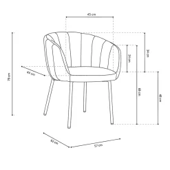 Stoel Pia Groen – Set van 2